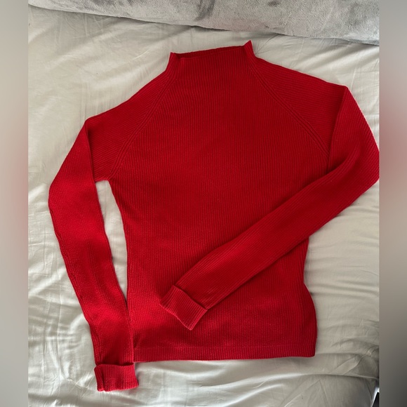 Red Long Sleeve Sweater by Guess- Vtg Tags- XL - Picture 1 of 4